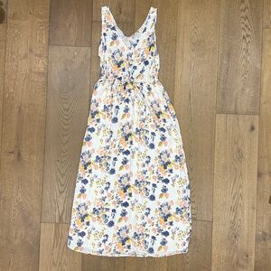 Lucky Brand Floral Dress - Blue and Orange